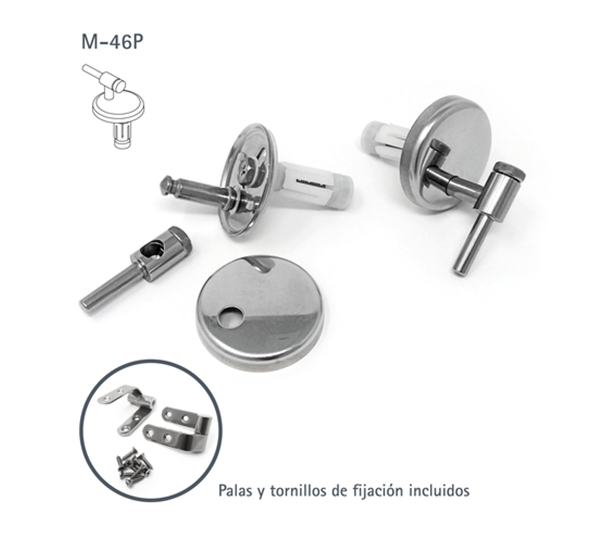 ESTOLI M-46P JUEGO BISAGRAS ACERO INOXIDABLE