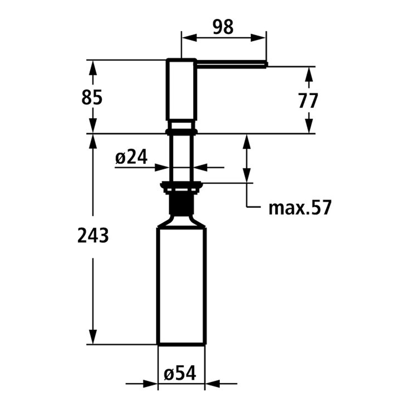 KWC MODERN DISPENSADOR JABON LIQUIDO - Imagen 2