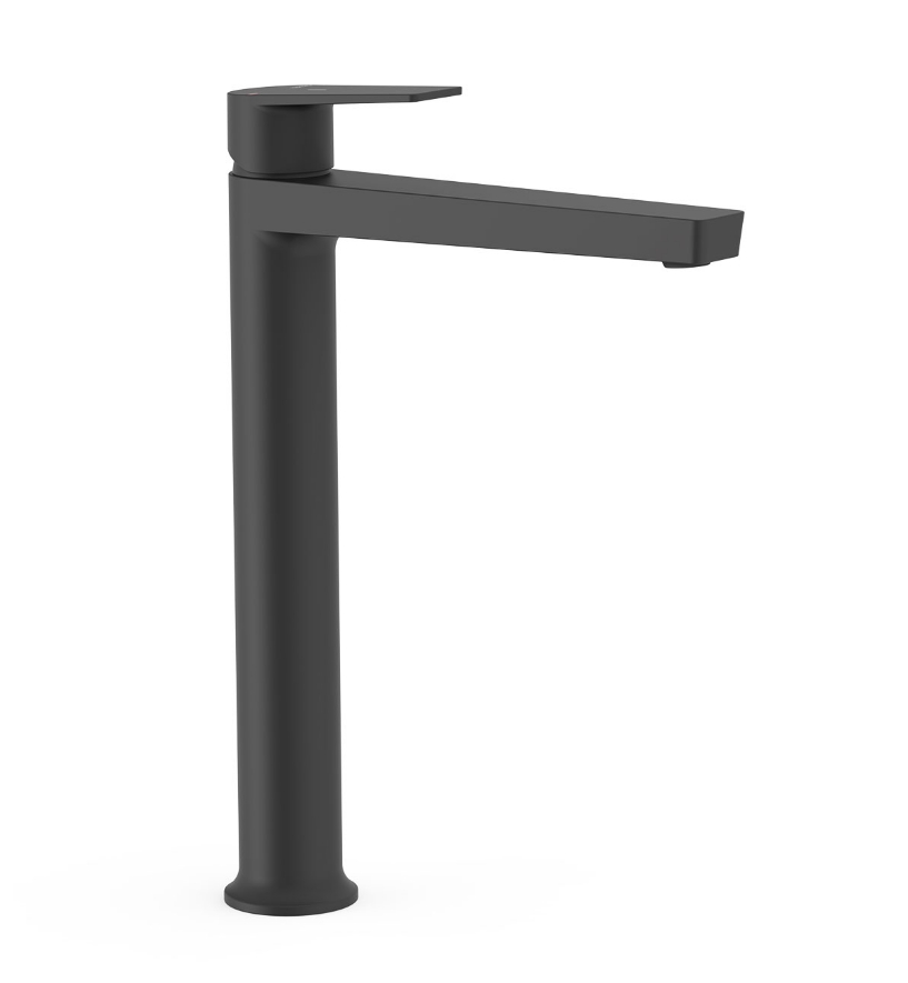 TRES PROJECT MONOMANDO LAVABO XL NEGRO MATE